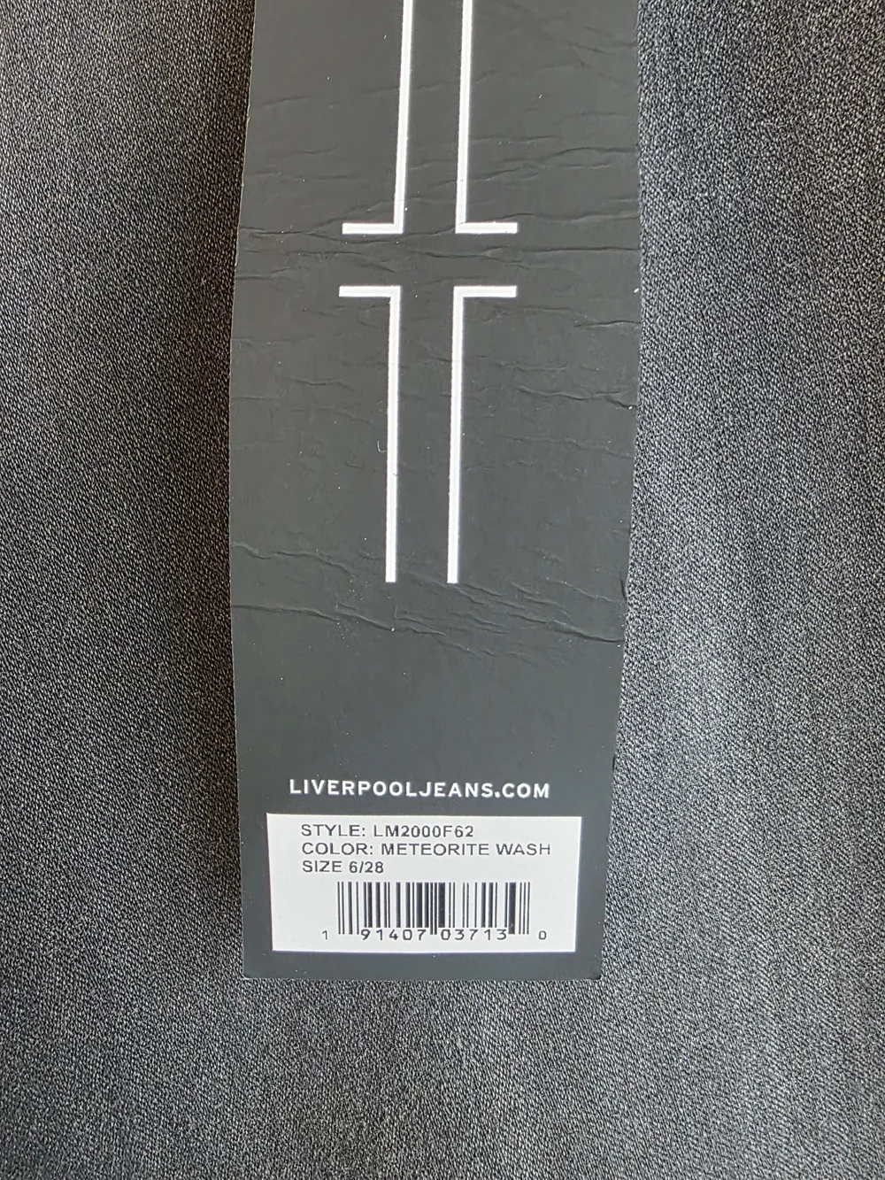 NWT Liverpool Kaylee Skinny Jeans Gray Meteorite Wash Size 6/28